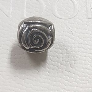 Pandora Rose Bud Flower Charm Retired